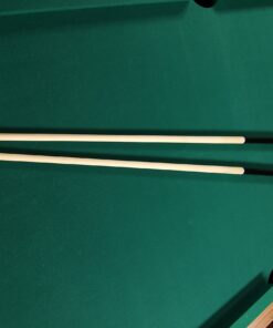 Mizerak Dynasty Space Saver 6.5' Billiard Table with Leg Levelers, Automatic Ball Return, and Classic Green Nylon Cloth 61 91GTMW3zhML