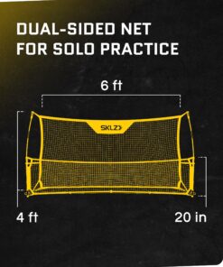 SKLZ Quickster Soccer Trainer Portable Soccer Rebounder Net for Volley, Passing, and Solo Training 16 91GUBDeJqDL