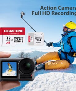 Gigastone Micro SD Card 32GB, Camera Plus, MicroSDHC Memory Card for Video Camera, Wyze Cam, Security Camera, Roku, Full HD Video Recording, UHS-I U1 A1 Class 10, up to 90MB/s, with Adapter Camera Plus 32GB 1-Pack 8 91GWH12aevS
