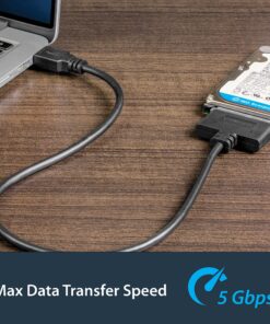 StarTech.com SATA to USB Cable - USB 3.0 to 2.5” SATA III Hard Drive Adapter - External Converter for SSD/HDD Data Transfer (USB3S2SAT3CB) USB 3.0 | 2.5" 28 91GclvsJtmS