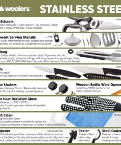 Camp Kitchen Cooking Utensil Set Travel Organizer Grill Accessories Portable Compact Gear for Backpacking BBQ Camping Hiking Travel Cookware Kit Water Resistant Case (Green 13 Piece Set) Green 28 91GeCn nRsL