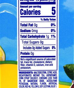 Alternative view of Crystal Light Lemon Decaf Iced Tea Natural Flavor Drink Mix, 12-Quart Canister (Pack of 6) 1.5 Ounce (Pack of 6)