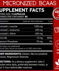 NAR LABS BCAA 4800, 240 Capsules 5 91Gh9zrq9SL