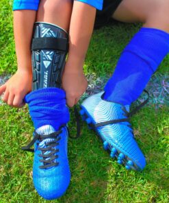 Vizari Malaga Soccer Shin Guards for Kids | Soccer Gear for Boys Girls | Protective Soccer Equipment | Adjustable Straps Black Medium 18 91Gj3iGT7WL 1