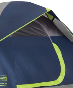 Coleman Sundome Camping Tent, 2/3/4/6 Person Dome Tent with Snag-Free Poles for Easy Setup in Under 10 Mins, Included Rainfly Blocks Wind & Rain, Tent for Camping, Festivals, Backyard, Sleepovers Navy Blue 2 Person 47 91GlCpQgupL 1