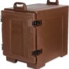 Carlisle FoodService Products Cateraide Insulated Front Loading Food Pan Carrier with Handles for Catering, Events, And Restaurants, Plastic, 5 Pan, Brown 13 91GlqCZJ6ES
