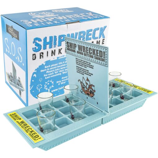 Fairly Odd Novelties FON-10043 Who Needs a Ship? Take Your Shots Into Battle Shipwreck Drinking Game