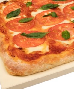 CucinaPro Pizza Stone for Oven, Grill, BBQ- Extra Thick 5/8" Cordierite Rectangular Baking Stone for Better Cooking- 16" x 14" Pan- Holds High Temperature Perfectly For Crispy Crust- Kitchen Must Have 16" x 14" 21 91GuQkNOTL