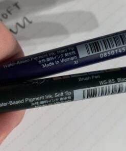 Tombow 62038 Fudenosuke Brush Pen, 2-Pack. Soft and Hard Tip Fudenosuke Brush Pens for Calligraphy and Art Drawings 2 Count (Pack of 1) Black 35 91GwStXSTL