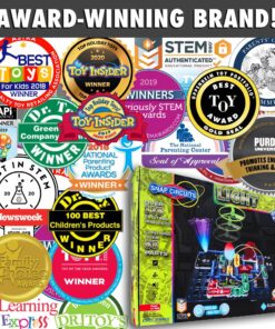Snap Circuits LIGHT Electronics Exploration Kit | Over 175 Exciting STEM Projects | Full Color Project Manual | 55+ Snap Circuits Parts | STEM Educational Toys for Kids 8+,Multi Lights 15 91Gyc1i6ieL