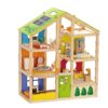 All Seasons Kids Wooden Dollhouse by Hape | Award Winning 3 Story Dolls House Toy with Furniture, Accessories, Movable Stairs and Reversible Season Theme L: 23.6, W: 11.8, H: 28.9 inch 8 91Gz3YXi6GL
