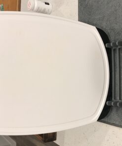 The Original Gorilla Grip Oversized 100% BPA Free Reversible Durable Kitchen Cutting Board Set of 3, Dishwasher Safe, Nonslip Handle Border Plastic Boards, Juice Grooves, Chopping Food, Cooking, Black Large (Pack of 3) Black/White 43 91H3RYqxML