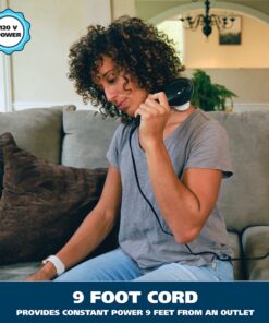 Wahl All Body Corded Light Soothing Vibratory Massager with 4 Attachment Heads - 2 Massaging Speeds - Massage Tools for Back Massage, Foot Massage, Neck Massage, and Leg Massage. - 4120-600 Grey 5 Piece Set 15 91H4Dj3hh1L