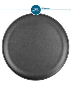 G&S Metal Products Company Nonstick ProBake Non-Stick Pizza Baking Pan, 16 inches, Charcoal 20 91H7OSbE2HL