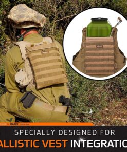 Source Hydration Pack 1 Liter Kangaroo with Molle Pouch Webbing for Easy Attachment to Tactical Vest or War Belt - Closed Cell Insulation Keeps Water Cool, Coyote Multicam 15 91HEjsuR3sL