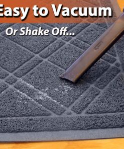 Iprimio Cat Litter Box Mat 35x24 Black | Cat Litter Trapping Mat, Mesh Mat Catches Litter, Repels Odor, Easy Clean Non Slip Kitty Litter Trapper Mats 35x24 - Blue Gray 12 91HJ3XiAzLL