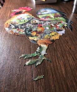 SUNSOUT INC - Rule The Roost - 1000 pc Special Shape Jigsaw Puzzle by Artist: Lori Schory - Finished Size 26.25" x 34.25" - MPN# 95880 20 91HL3uWefL