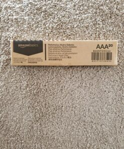 Amazon Basics 20-Pack AAA Alkaline High-Performance Batteries, 1.5 Volt, 10-Year Shelf Life 20 Count (Pack of 1) 50 91HNrSlRzgL