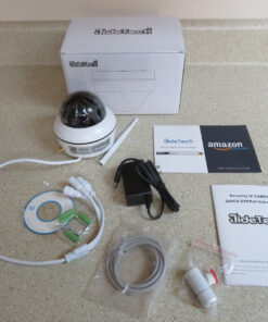 JideTech 5MP PTZ WiFi Camera Outdoor, 5X Optical Zoom Dome Camera with Human/Motion Detection, Auto Tracking, Wireless IP Camera with Mic/Audio, MicroSD (128GB), IR Night Vision, IP66 Weatherproof 68 91HORe6RyL