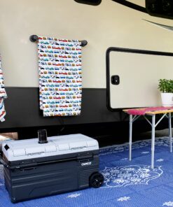 Alternative view of Camco Large Reversible Outdoor Patio Mat - Easy to Clean, Perfect for Picnics, Cookouts, Camping, and The Beach (9' x 12', Lattice Blue Design) (42856) 9' x 12' Blue Lattice