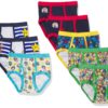 Nintendo Boys' 8 Pack 100% Combed Cotton Briefs with Mario, Luigi, Toad, Yoshi, Peach & Bowser, Sizes 4, 6, 8 8-pack 2 91HTgvrMUAL