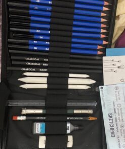 Premium Quality Sketch to Shade Art Supplies 37 Pcs Art Set | Includes Exclusive Drawing Tutorials Ready as Birthday Gifts, Holiday Gifts, Artist Gifts, Celebrations with Art Gifts for a Scetch Lover 37-Piece 46 91HWfgbgIIL