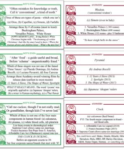 Wit's End - A Mind Challenging Trivia and Brain-Teasing Game That Will Test Players' Wits & Knowledge - for Adults & Family 15 91HbObWsepL