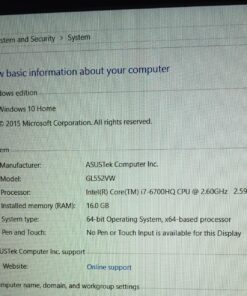 ASUS ROG GL552VW-DH71 15-Inch Gaming Laptop, Discrete GPU GeForce GTX 960M 2GB VRAM, 16GB DDR4, 1TB (ROG Metallic) 1TB | Nvidia GTX 960M w 2GB VRAM 67 91Hl0rRYNlL