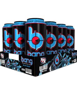 Bang Energy Blue Razz, Sugar-Free Energy Drink, 16-Ounce (Pack of 12) 16 Ounce (Pack of 12) 25 91HskchutRL