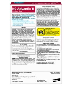 Alternative view of K9 Advantix II Medium Dog Vet-Recommended Flea, Tick & Mosquito Treatment & Prevention | Dogs 11-20 lbs. | 6-Mo Supply 6 Pack Medium Dog only