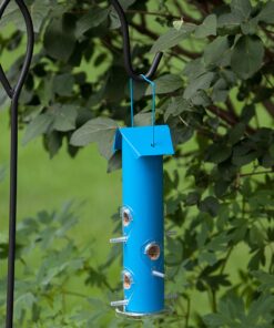 Perky-Pet 391 Metal Tube Wild Bird Feeder, Blue Sturdy 27 91Hy7HPlFRL