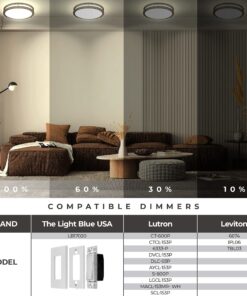 LB72120 LED Flush Mount Ceiling Light, 12 inch, 15W (150W Equivalent) Dimmable 1200lm, 3000K Warm White, Oil Rubbed Bronze Round Lighting Fixture for Kitchen, Hallway, Bathroom, Stairwell 25 91Hz4iq1SUL