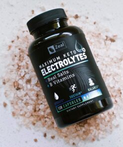 Keto Electrolyte Supplement (120 Capsules) Maximum Keto Electrolytes Supplements Pills w Real Salt®, B Vitamins, Magnesium and Potassium Supplement - Salt Pills & Electrolyte Tablets 25 91I0b4uFEeL 3
