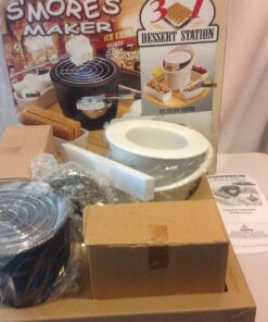 SMORES MAKER - Indoor/Outdoor 3-in-1 Dessert Station (S'mores, Fondue, Ice Cream) 8 91I6COJUw6L