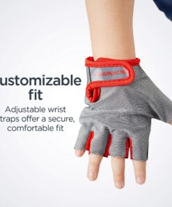 Schwinn Kids Bike Gloves Set, Knee and Elbow Pads, Protective Gear, Girls and Boys Bike Accessories, Black/Gray 25 91I7RMgvAL