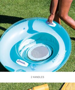 INTEX 58883EP Inflatable Sit 'N Lounge Pool Float: Heavy Duty Grab Handles – 47" Diameter – 220lb Weight Capacity – One Lounge – Color May Vary 47" 19 91I93umIuoL