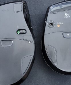 Logitech M705 Marathon Wireless Mouse, 2.4 GHz USB Unifying Receiver, 1000 DPI, 5-Programmable Buttons, 3-Year Battery, Compatible with PC, Mac, Laptop, Chromebook - Black 56 91ICp2qF4UL