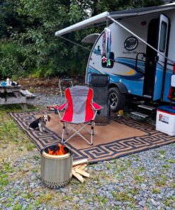 Solo Stove Ranger with Stand Portable Outdoor Fire Pit Stainless Steel Firepot for Wood Burning and Low Smoke Great Fire Pits for Outside | 15x12.5 Inch Outside Fire Pit w/o Removable Ash Pan & Base Plate 32 91IFNB02qBL