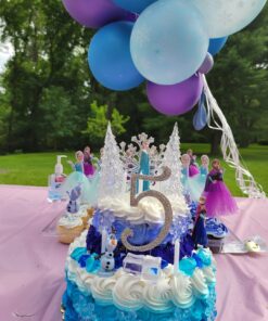 Winter Wonderland Princess Elsa Frozen Birthday Cake Topper Set 33 91IHOpryYL