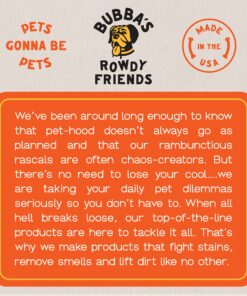 BUBBAS Super Strength Enzyme Cleaner - Pet Odor Eliminator - Carpet Stain Remover - Remove Dog & Cat Urine Odor from Mattress, Sofa, Rug, Laundry, Hardwood Floors and more. Puppy Training Supplies 32 Fl Oz (Pack of 1) 24 91IIUSI7LjL