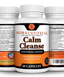 Sigmaceutical Calm Cleanse Detox Support - Oral Overgrowth Treatment for Adults - Non-GMO Oral Detox Medicine and White Tongue Treatment – Mouth Overgrowth Treatment - 60 Capsules 16 91IIkfnQSxL
