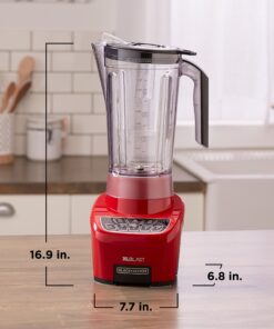 BLACK+DECKER BL4000R XL Blast Drink Machine Blender, Red red blender 14 91IJ89ftpL