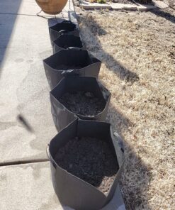 VIVOSUN 5-Pack 10 Gallon Plant Grow Bags, Heavy Duty Thickened Nonwoven Fabric Pots with Handles Black 10 Gallons 44 91IWbu93YbL