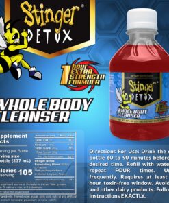 Stinger Detox Whole Body Cleanser 1 Hour Extra Strength Drink – Fruit Punch –Liquid 8 FL OZ 8 Fl Oz (Pack of 1) 24 91IWfulpiaL