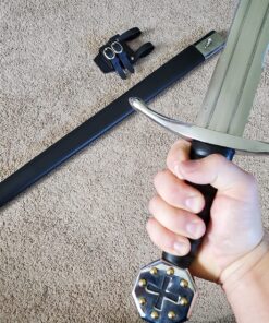 WARRIOR 11th Century Crusader Sword Handmade Hand Forged High Carbon Steel Blade with Sword Frog Replicas 27 91IdISglDBL