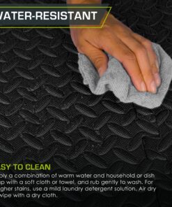 ProsourceFit Puzzle Exercise Mat ½”, EVA Interlocking Foam Floor Tiles for Home Gym, Mat for Home Workout Equipment, Floor Padding for Kids, Available in Packs of 24 SQ FT, 48 SQ FT, 144 SQ FT Black - 1/2 Inch - 24 Sq Ft - 6 Tiles 19 91IqrEzdAYL