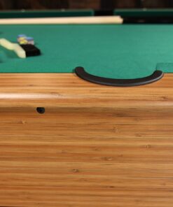 Mizerak Dynasty Space Saver 6.5' Billiard Table with Leg Levelers, Automatic Ball Return, and Classic Green Nylon Cloth 50 91IsI9NkMNL