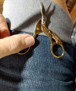 Fiskars Gingher Stork Embroidery Scissors (3 ½ in.), Gold 3.5" Gold 39 91Ivm2l9bZL