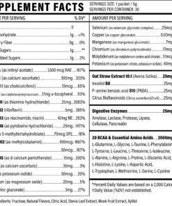 Liquid Multivitamin Drink Mix Vitamin Powder BCAA Won't Upset Your Stomach Daily Keto MultiVitamin for Men and Women Amino Acid Powder Fruit Punch Packet Multivitamin Powder Electrolytes 5.29 Ounce (Pack of 1) 16 91J4p4CTpJL