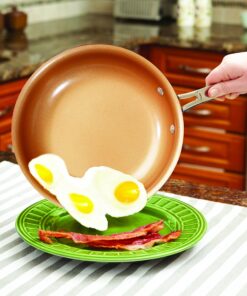 BulbHead Red Copper 10 PC Copper-Infused Ceramic Non-Stick Cookware Set 21 91J6GoFdOHL